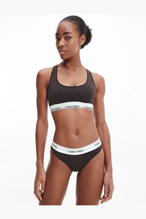 Calvin Klein Tmavě hnědé dámské kahotky Underwear - Dámské