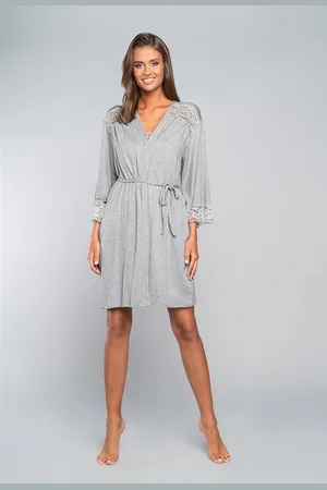 Italian Fashion Župan Samaria s 3/4 rukávy - melanž