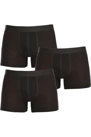 Nedeto 3PACK pánské boxerky nadrozměr černé