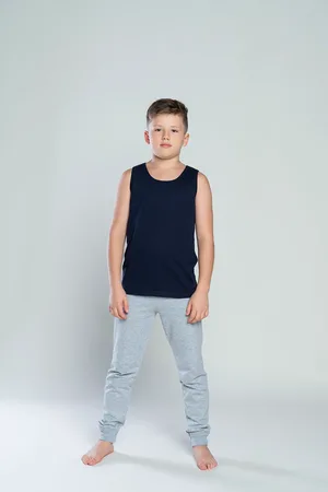 Italian Fashion Chlapecké tričko Tytus na široká ramínka - tmavě modrá