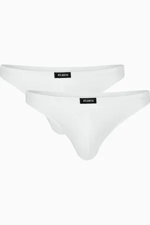 ATLANTIC Pánská tanga 2Pack - bílé