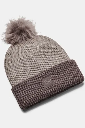 Under Armour Čepice UA Halftime Ribbed Pom-GRY - Dámské