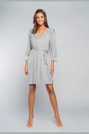 Italian Fashion Župan Samaria s 3/4 rukávy - melanž