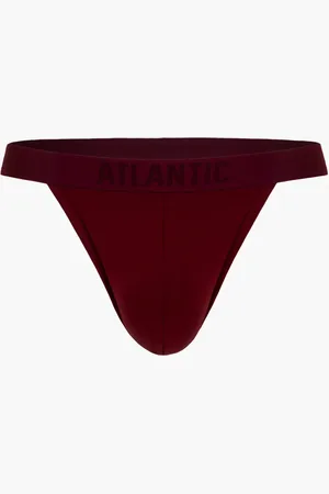 ATLANTIC Pánská tanga - vínové