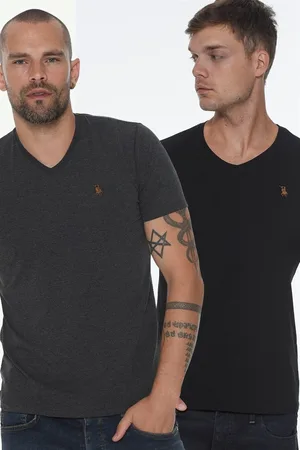 Dewberry DOUBLE SET T8568 V-NECK MEN