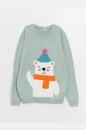 LC Waikiki Crew Neck Patterned Long Sleeve Girl