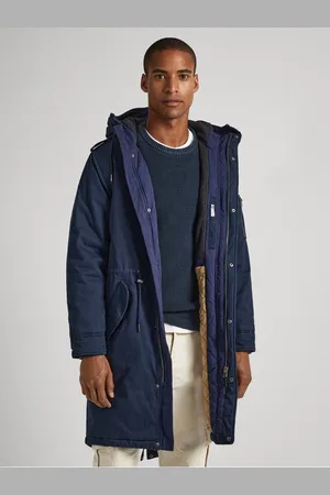 Pepe Jeans Tmavě pánská zimní parka Bowie - Pánské