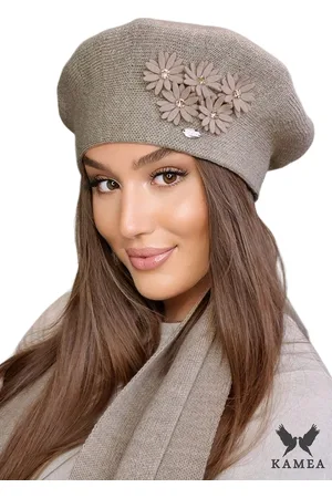 Kamea Dámský baret _Beret_K.22.051.04_Dark_Beige