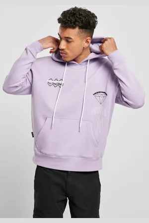 CS Hustle Life MC Box Hoody šeřík