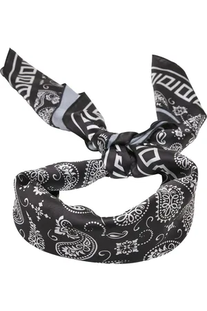 Urban classics Big Pattern Bandana černý šátek aop