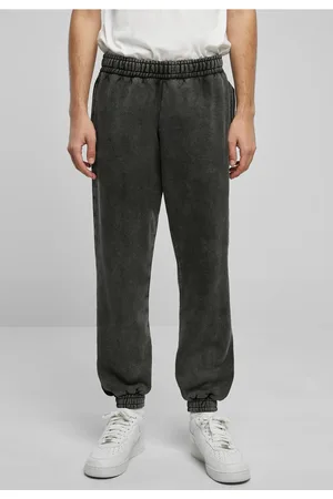 Urban classics Tepláky Heavy Stone Washed černé