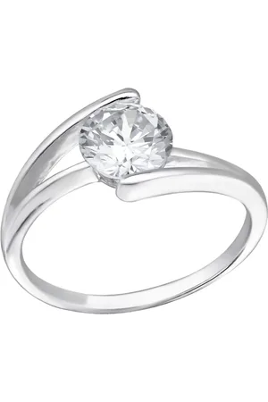 Kesi Stříbrný zásnubní prsten double ring