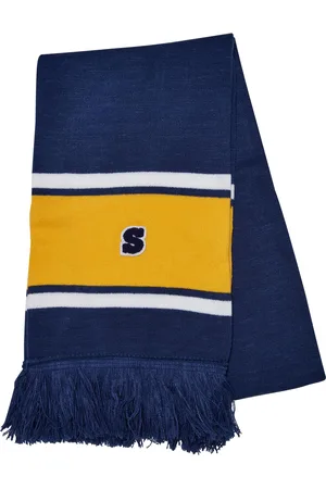 Urban classics Školní týmový šátek spaceblue/californiayellow/wht