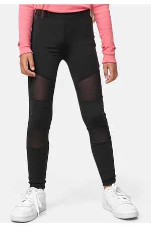 Urban classics Dívčí legíny Tech Mesh černé