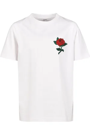 Mister Tee Dětské růžové tričko bílé