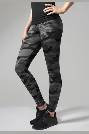Urban classics Dámské kamuflážní legíny tmavé camo