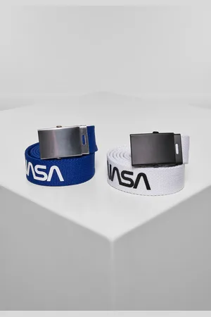 Mister Tee NASA Belt 2-Pack extra long blue/wht