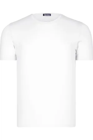 Dewberry T8569 PÁNSKÉ TRIČKO S LÍMEČKEM NA KOLO - JEDNODUCHÉ BÍLÉ