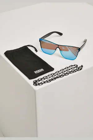 Urban classics 103 řetízkové sluneční brýle blk/modré