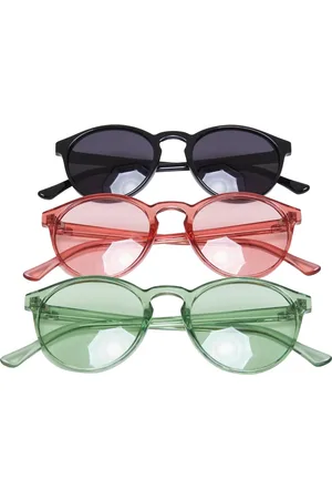 Urban classics Sluneční brýle Cypress 3-Pack černá/palepink/vintagegreen