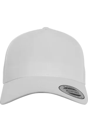 Flexfit 5panelový zakřivený klasický snapback bílý