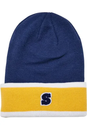 Urban classics College Team Beanie spaceblue/californiayellow/wht