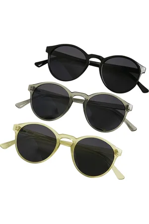Urban classics Sluneční brýle Cypress 3-Pack /světle šedá/žlutá