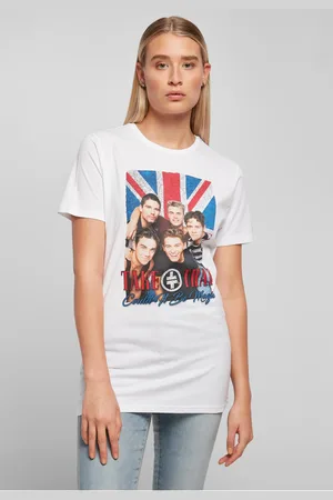 Merchcode Ladies Take That Group Photo Tee white