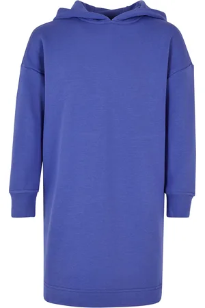 Urban classics Dívčí oversized Terry Hoody šaty purpleday