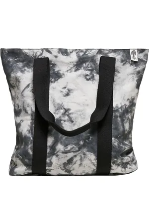 Urban classics Kravata Dye Tote Bag černá/bílá
