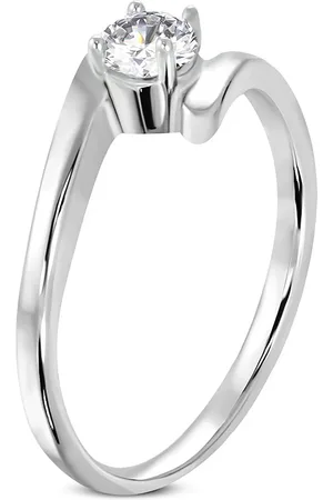 Kesi Zásnubní prstýnek z chirurgické oceli double ring
