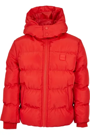 Urban classics Chlapecká mikina Puffer Jacket s kapucí