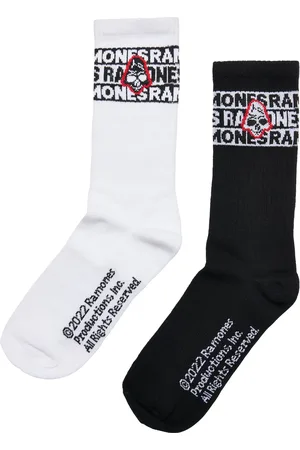 Merchcode Ramones Skull Socks 2-Pack černá/bílá