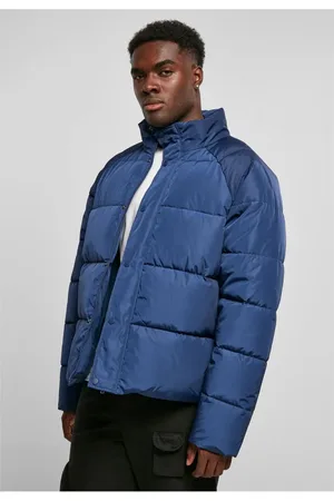 Urban classics Bunda Raglan Puffer Jacket tmavě