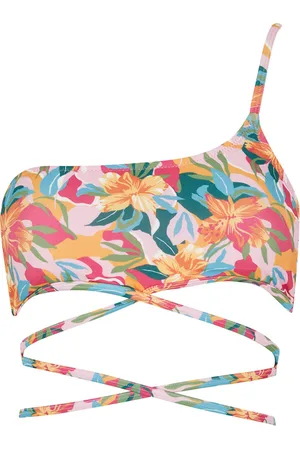 DeFacto Regular Fit One Shoulder Floral Print Bikini Top