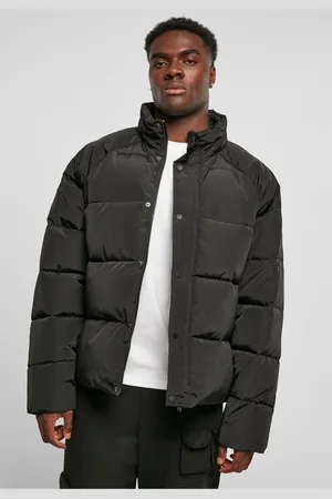 Urban classics Raglan Puffer Jacket černá