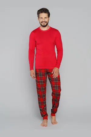 Italian Fashion Pánské pyžamo Narwik, dlouhý rukáv, dlouhé kalhoty - /potisk