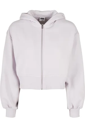 Urban classics Dámská krátká oversized bunda na zip softlilac