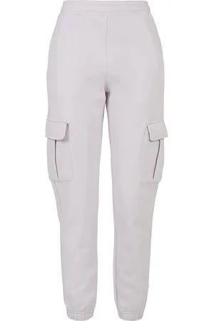 Urban classics Dámské kalhoty Cargo Sweat s vysokým pasem softlilac