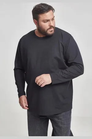 Urban classics Černý strečový Terry dlouhý rukáv