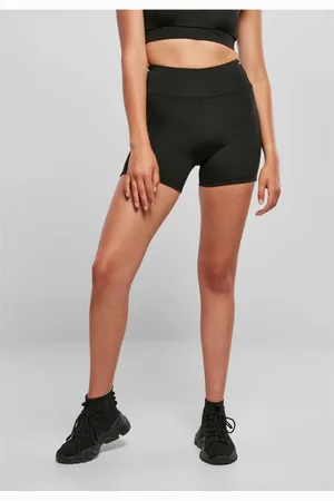 Urban classics Dámské Recycled High Waist Cycle Hot Pants černé