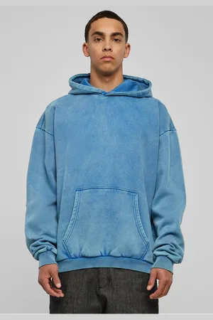 Urban classics Stone Washed Hoody Royal