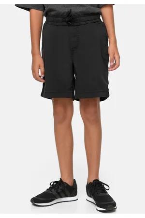 Urban classics Boys Strech Twill Joggshorts černé