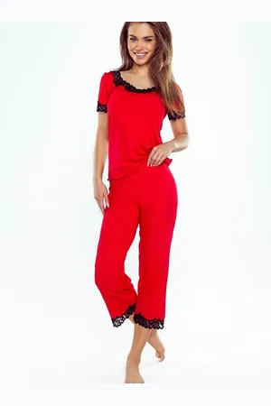 Eldar Pyjamas First Lady Aster kr/r S-XL red-black 033