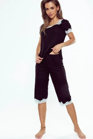 Eldar Pyjamas First Lady Aster kr/r S-XL black-ecru 001
