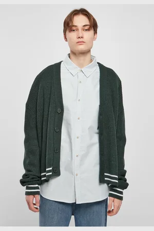 Urban classics Sportovní boxy Cardigan bottlegreen
