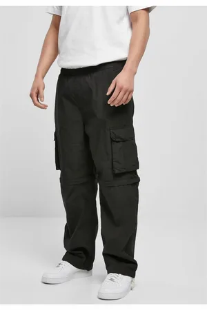 Urban classics Kalhoty na zip černé
