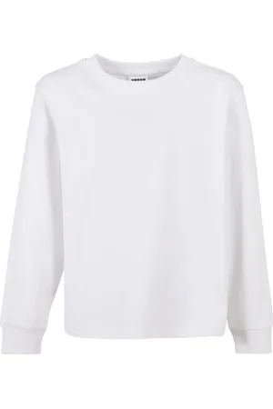 Urban classics Boys Boy Heavy Longsleeve bílé