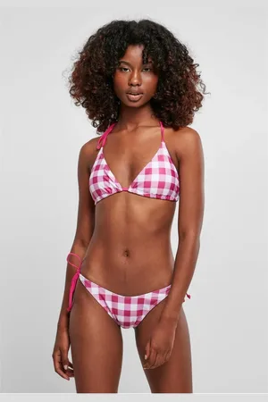 Urban classics Dámské bikiny Brightvioletvichy