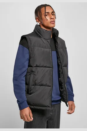 Urban classics Block Puffer Vest černo/černá